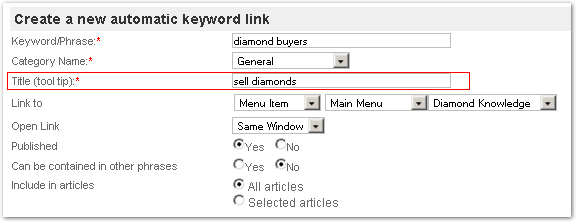 Tooltips