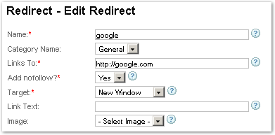Edit Redirect